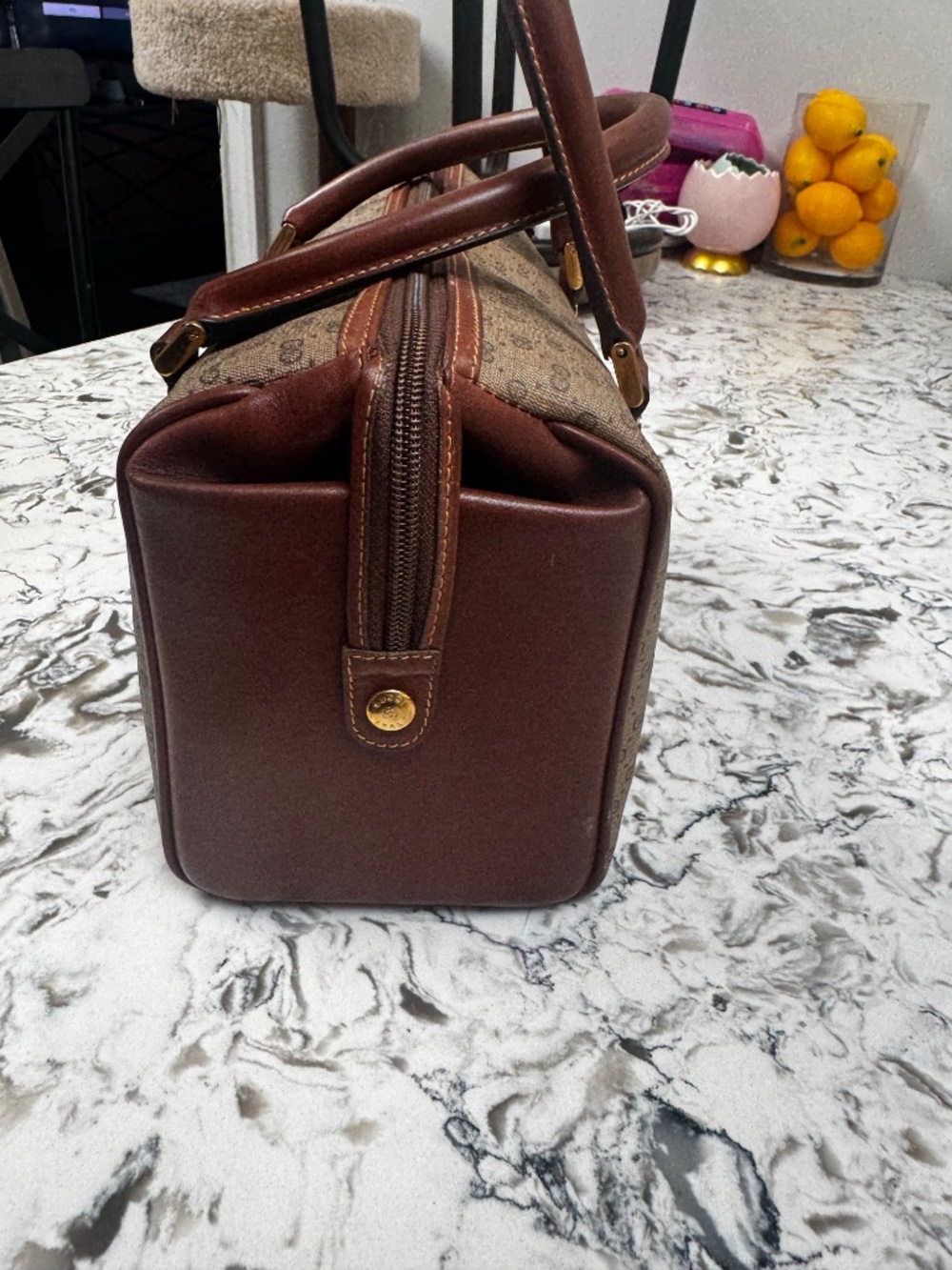 Price drop !!!!Vintage Gucci Micro GG Supreme canvas Boston bag - Picture 4 of 9